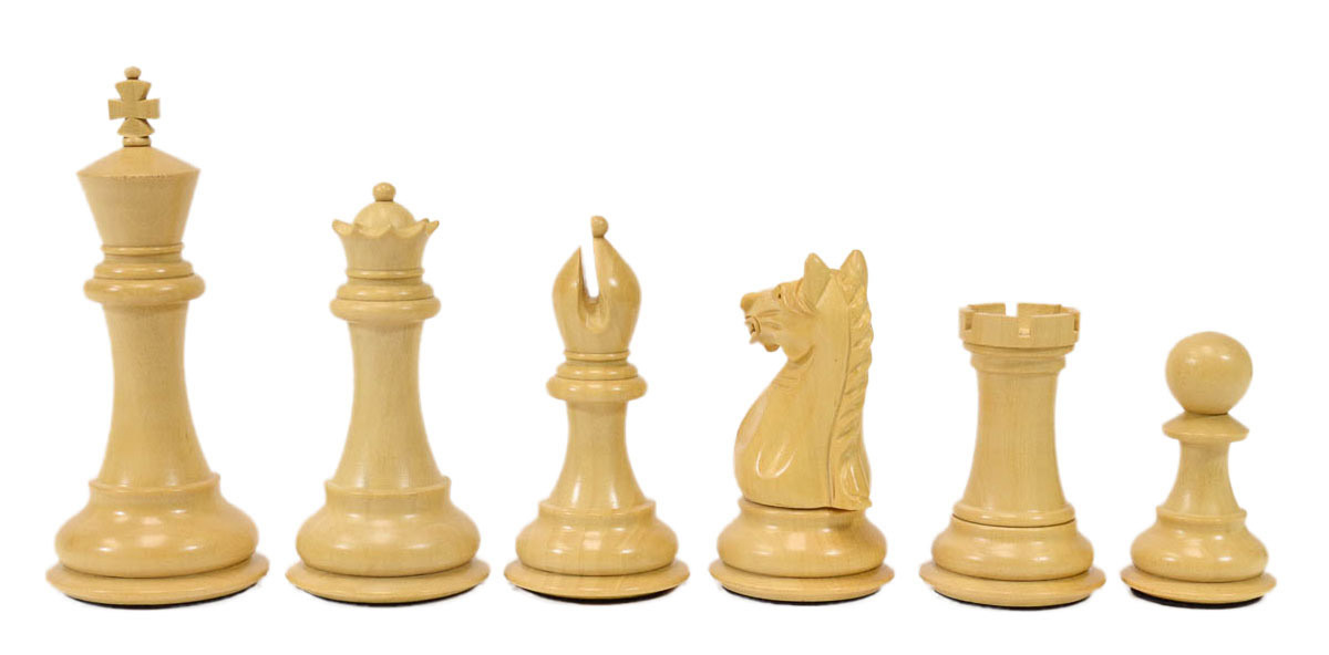 Supreme Wood Chess Pieces - 3.75